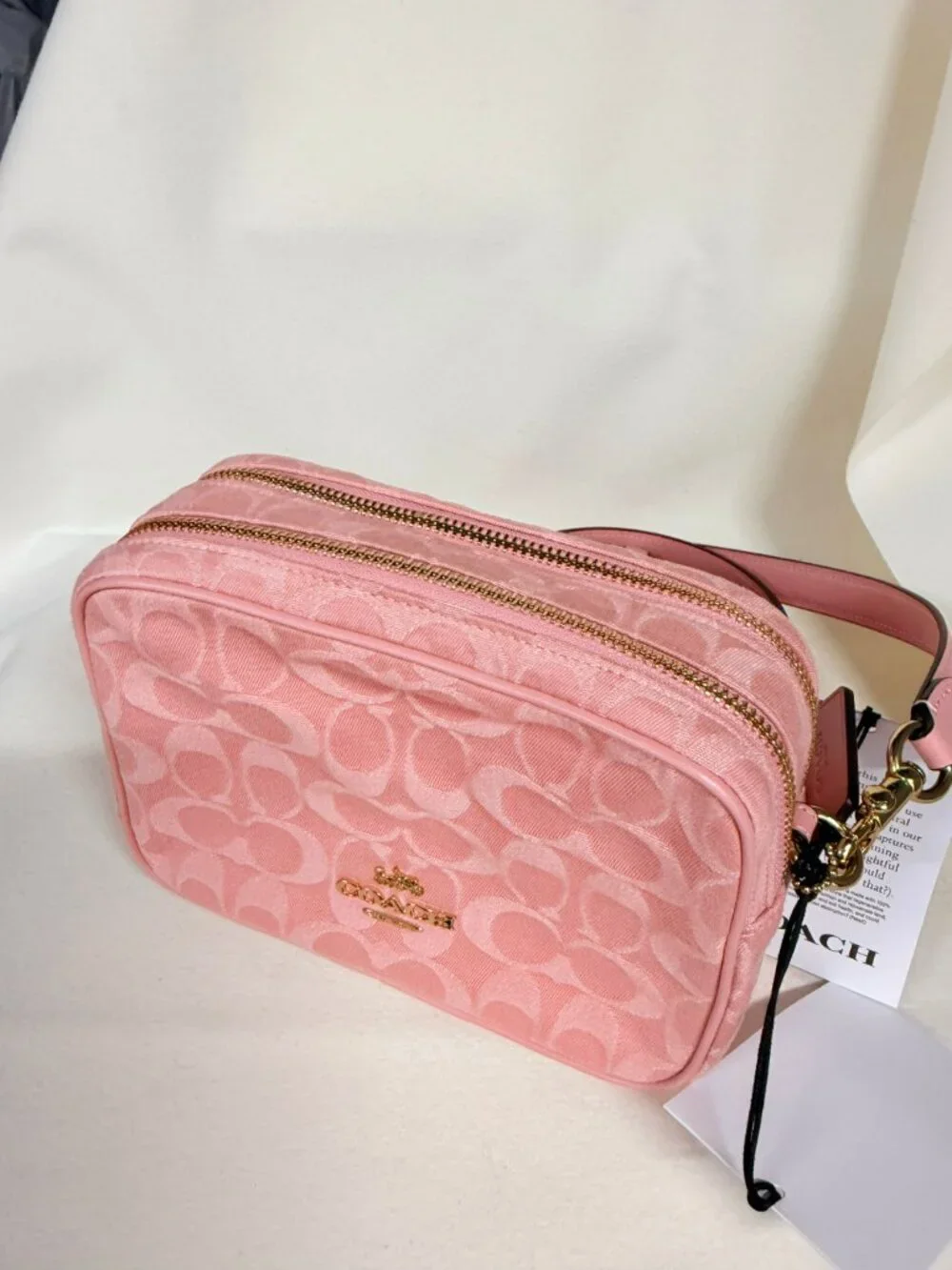 coach Mini Carey Crossbody Bag In Signature Denim cen19
